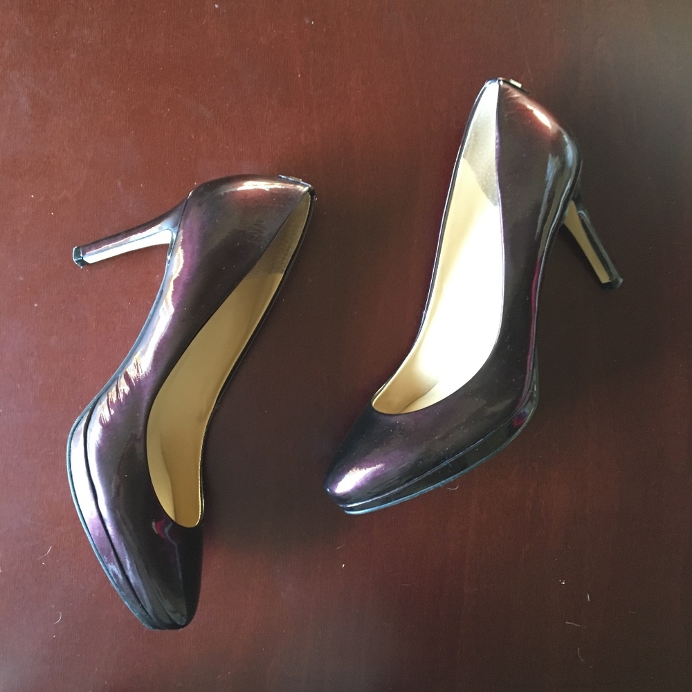 COPY - Patent Leather Purple Heels